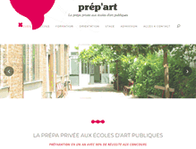 Tablet Screenshot of prepart.fr